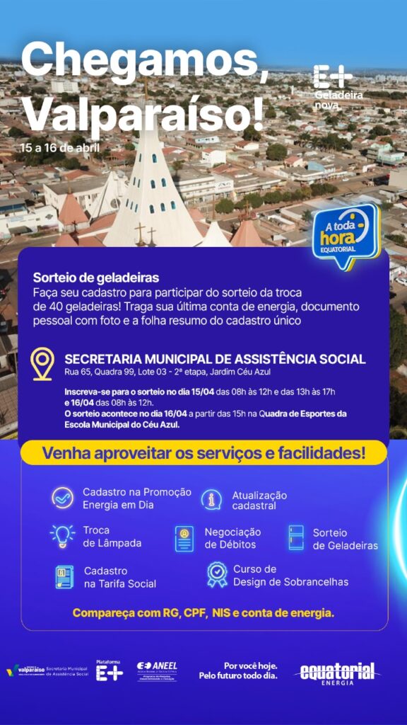 equatorial-2 Caravana da Equatorial chega a Valparaíso: Oportunidade de troca de geladeira e vários serviços gratuitos